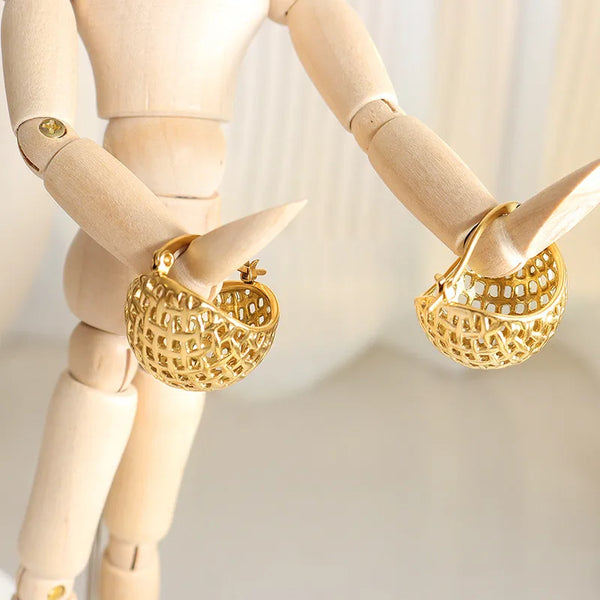 Gold-Plated Earrings | Stainless Steel