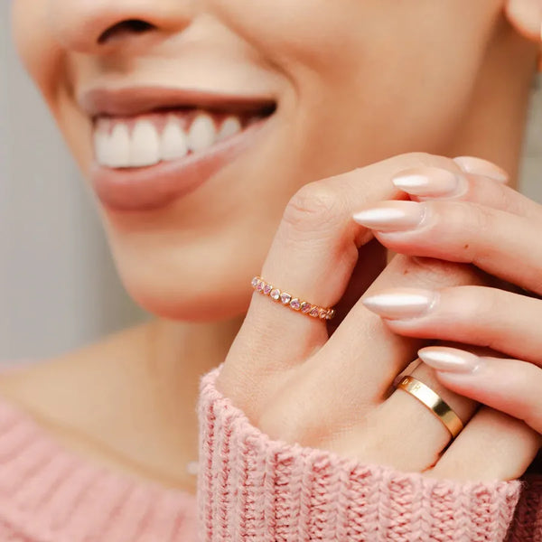 Gold-Plated Heart Ring | 925 Sterling Silver