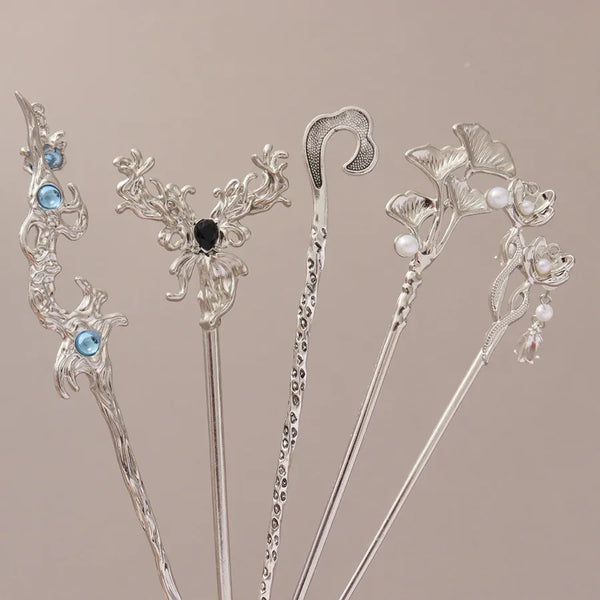 Black Artificial Pearl Hair Clip | Alloy