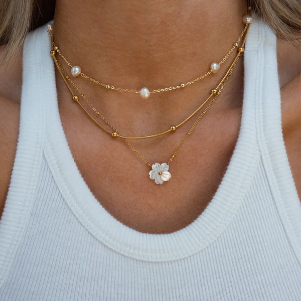 Casual Freshwater Pearl Necklace | Stainless Steel