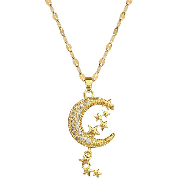 Celestial Pendant Necklace | Stainless Steel