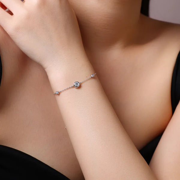 Moissanite Bracelet | 925 Sterling Silver