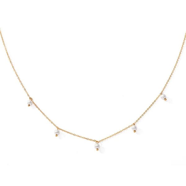 Color Pearl Necklace | Stainless Steel