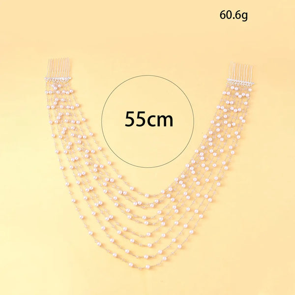 Pearl Hair Chain Headband | Pearl