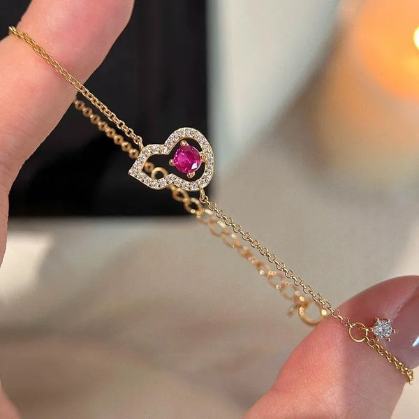 Hollow Zircon Bracelet | 925 Sterling Silver
