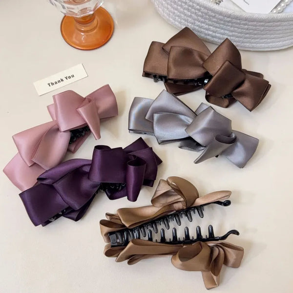 Layered Butterfly Hair Claw | satin