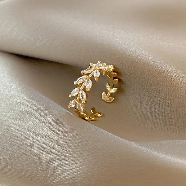Open Leaf Ring | Copper