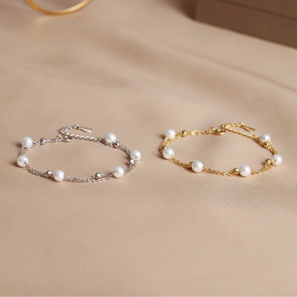 Featuring Pearl Bracelet | 925 Sterling Silver