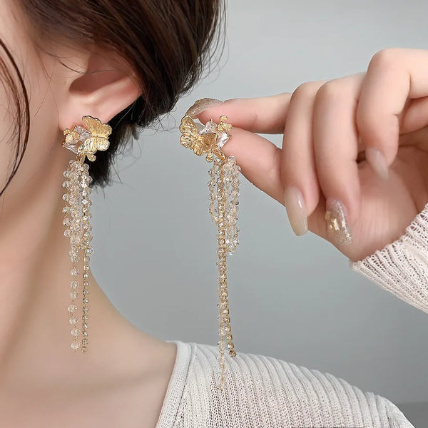 Butterfly Earrings | Crystal