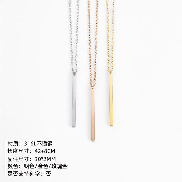 Between Floral Necklace | Stainless Steel
