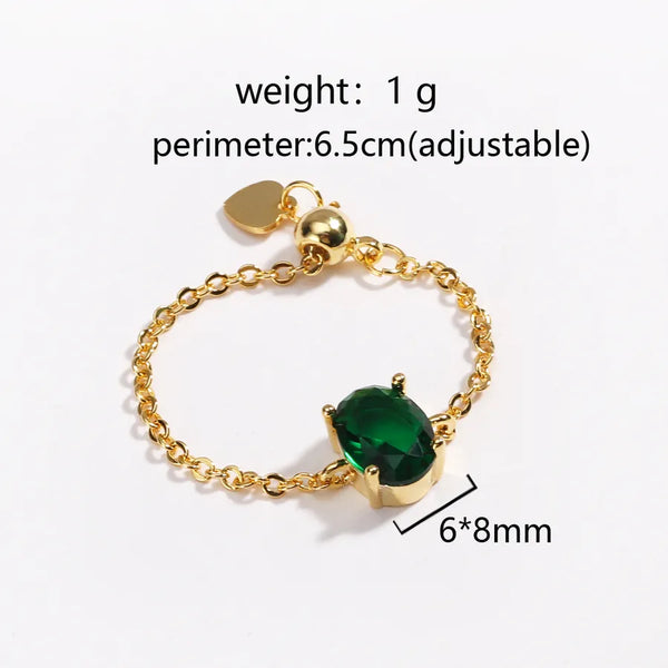 Geometric Rhinestone Ring | Copper