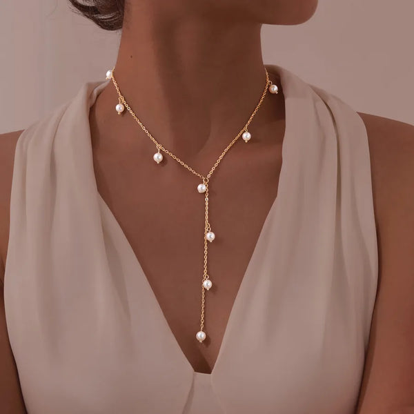 Display Pearl Necklace | Stainless Steel