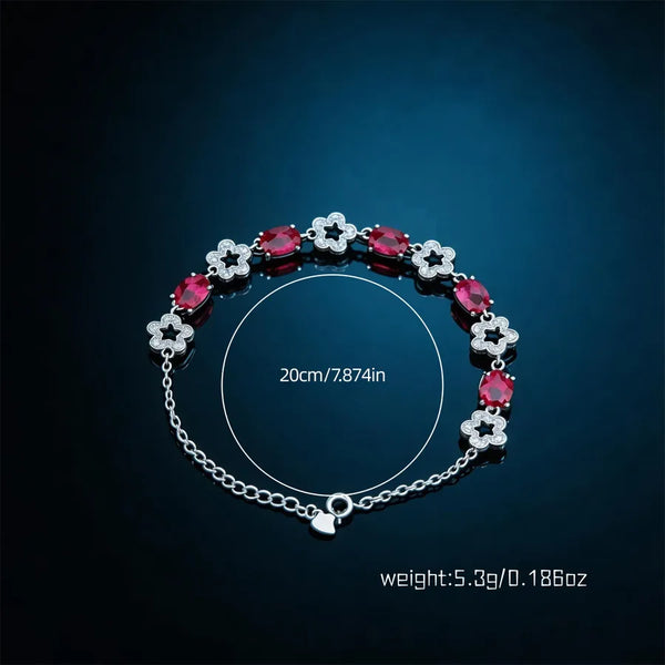 Silver-Plated Zircon Bracelet | Copper