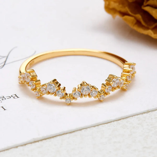 Asymmetric Zircon Ring | 925 Sterling Silver