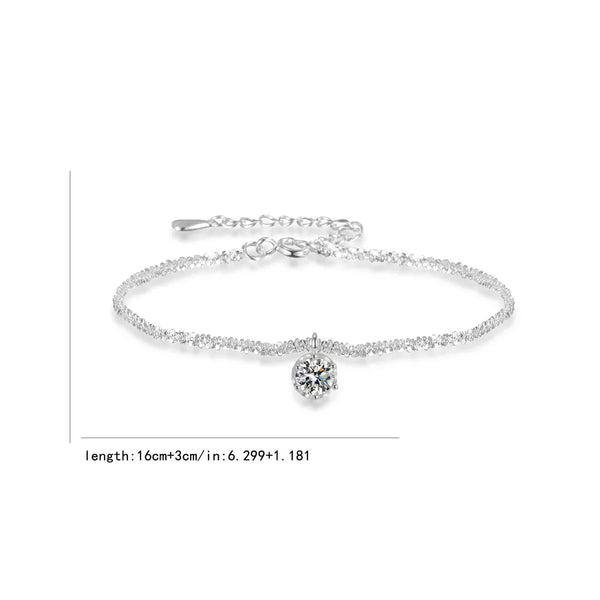 Material Zircon Bracelet | 925 Sterling Silver