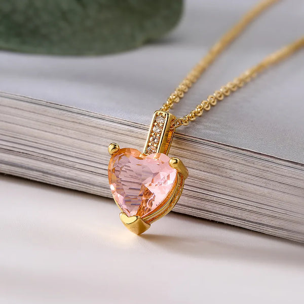 Commute Heart Pendant Necklace | Copper