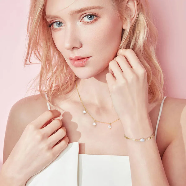 Freshwater Pearl Bracelet | 925 Sterling Silver