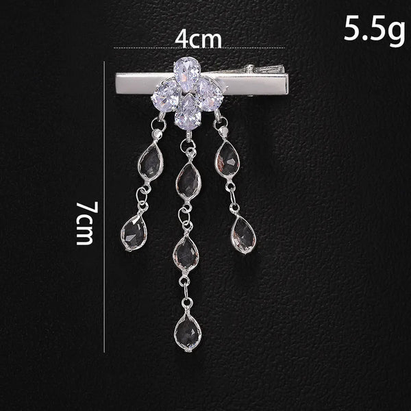 Tassel Rhinestone Hair Clip | Rhinestone