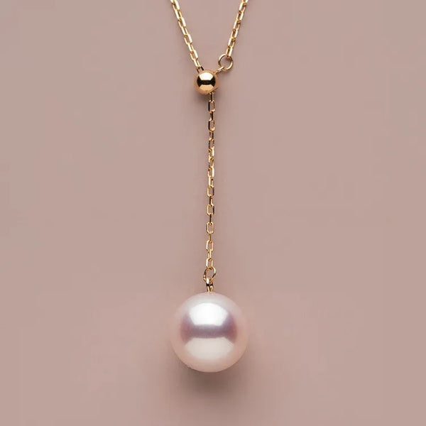 Silver-Plated Pearl Pendant Necklace | Pearl