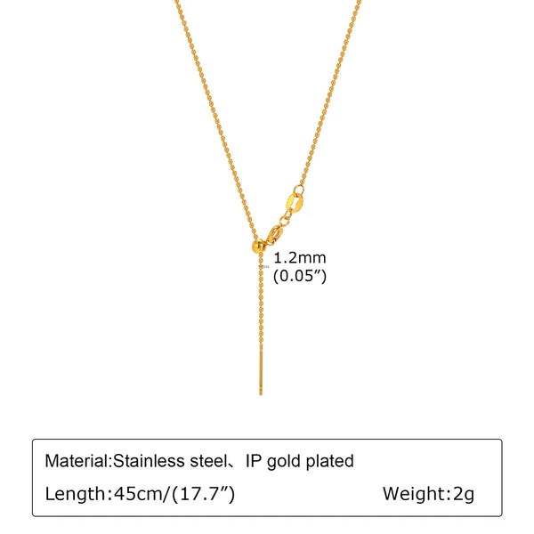 Solid Gold-Plated Necklace | Stainless Steel