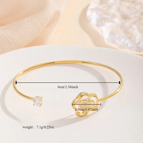 Floral Bangle | Copper