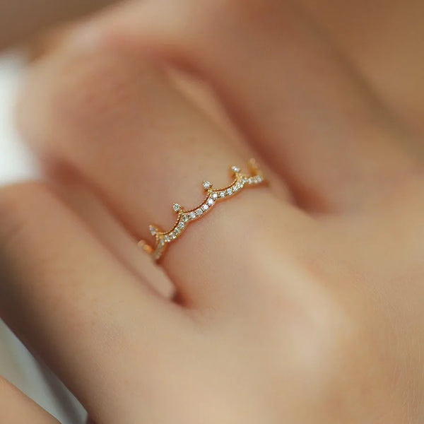 Sterling Vintage Crown Ring | 925 Sterling Silver
