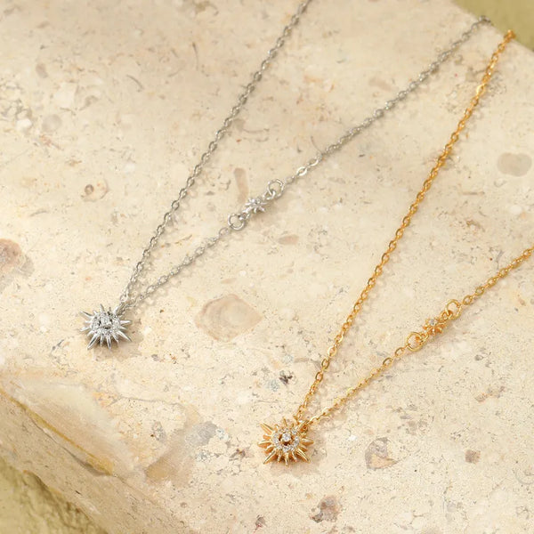 Sunflower Pendant Necklace | 925 Sterling Silver
