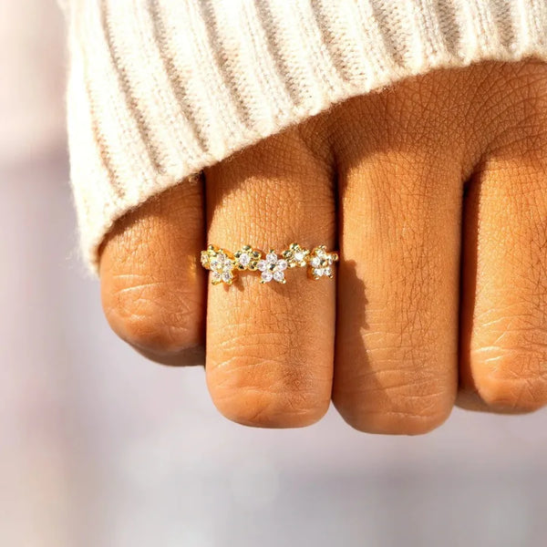 Foreign Floral Ring | Sterling Silver