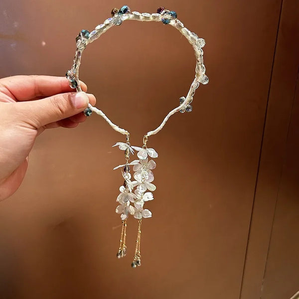 Flowers Floral Headband | Crystal