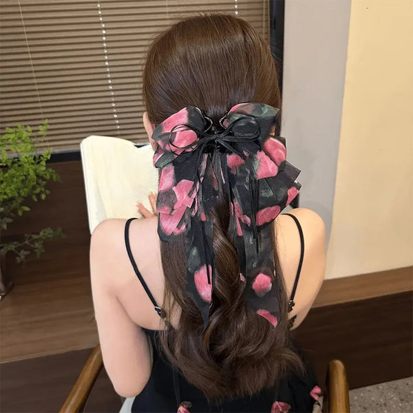 Floral Hair Claw | Synthetics,Cloth