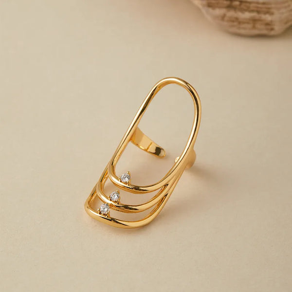 European Geometric Ring | Copper