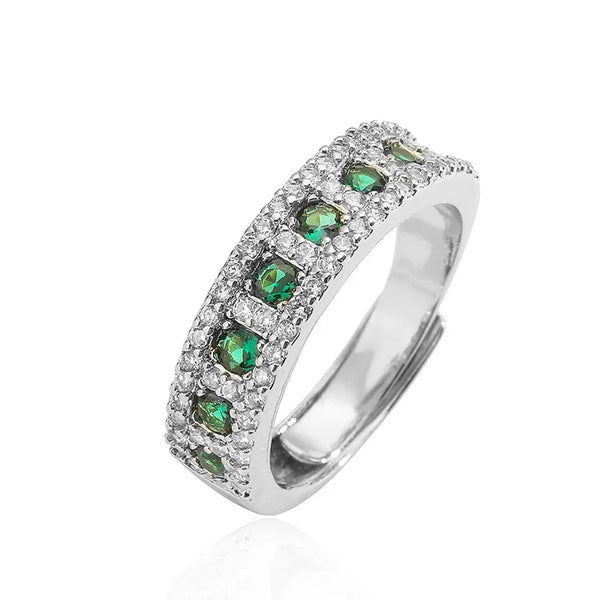 Inlay Zircon Ring | Copper