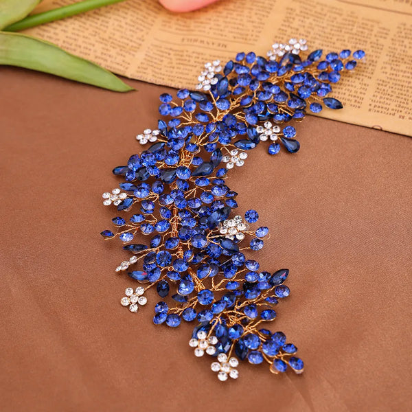 Bridal Floral Headband | Rhinestone