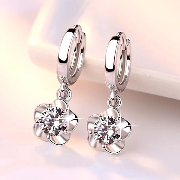 Floral Drop Earrings | Copper