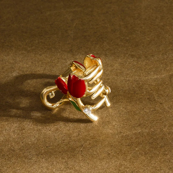Small Floral Hair Clip | Alloy