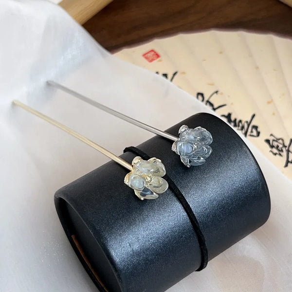 Gold-Plated Floral Hair Clip | Alloy