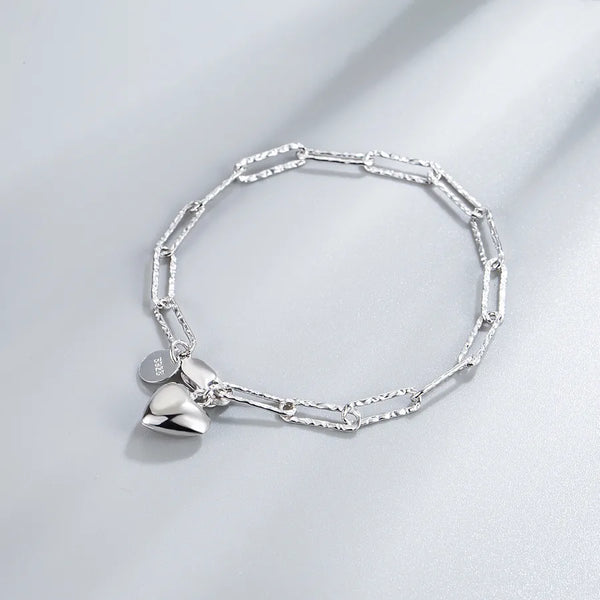 Heart Bracelet | 925 Sterling Silver