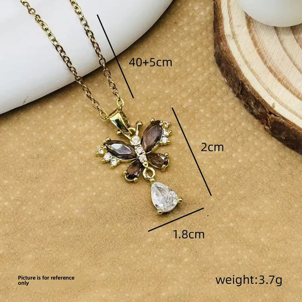Butterfly Necklace | Copper