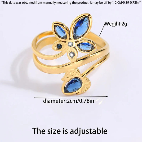 Classic Zircon Ring | Stainless Steel