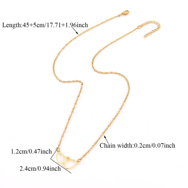 Heart Pendant Necklace | Stainless Steel