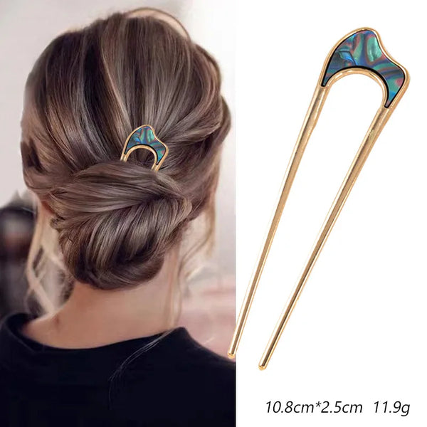 Shell Hairpin Headband | Alloy