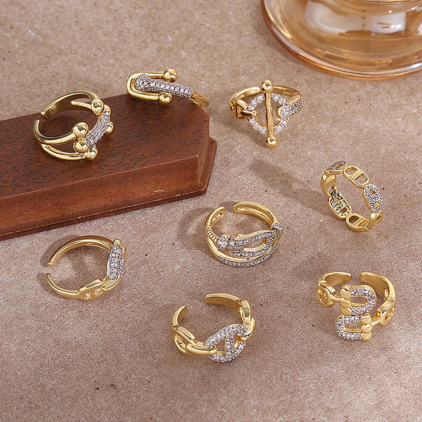 Tone Zircon Ring | Copper