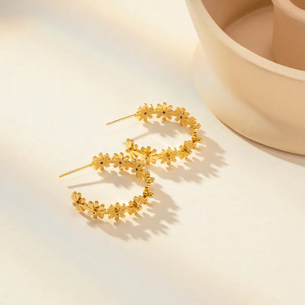 Floral Earrings | Stainless Steel