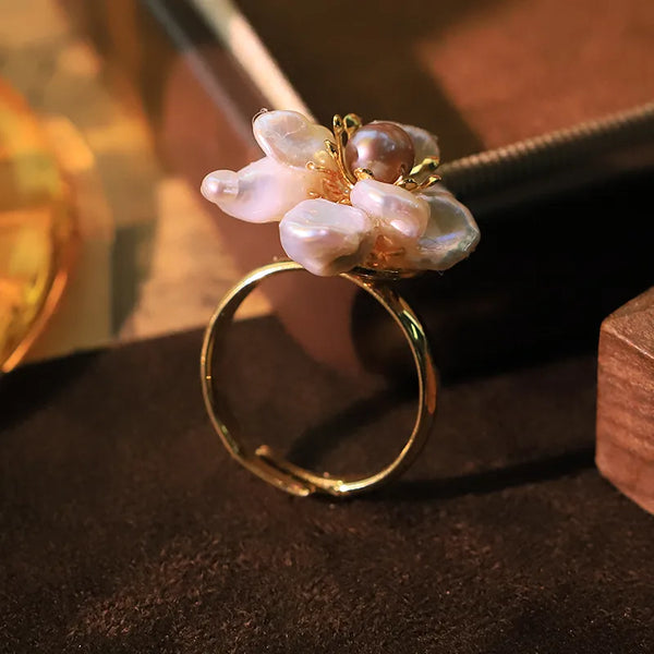 Gold-Plated Freshwater Pearl Ring | Freshwater Pearl