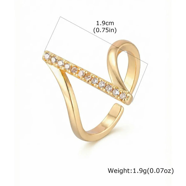 Water Zircon Ring | Copper