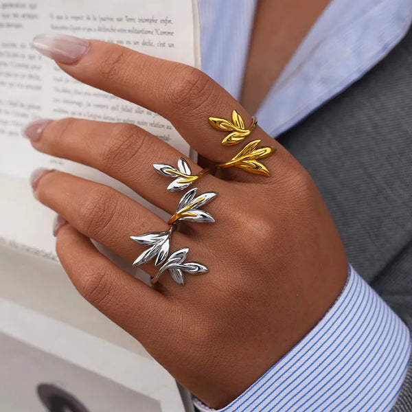 Leaf Ring | Stainless Steel