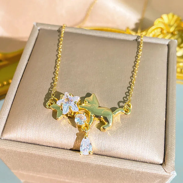 Cat Necklace | Stainless Steel