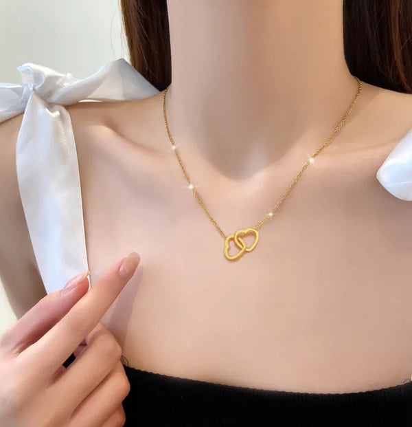 Gold-Plated Pendant Necklace | Stainless Steel