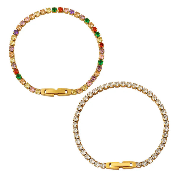 Zircon Bracelet | Stainless Steel
