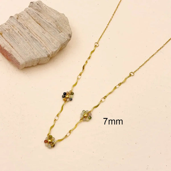 Floral Pendant Necklace | Stainless Steel